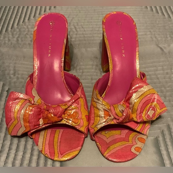 Trina Turk Pink Heels Sandals Size 10 - Picture 1 of 8